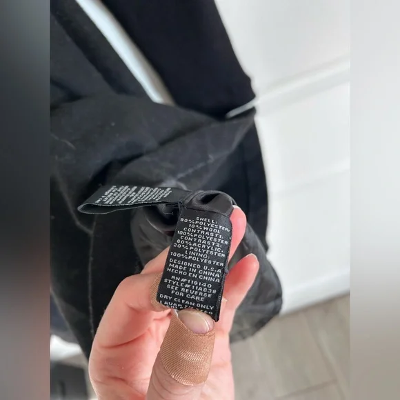 Point Zero Women's Black Faux Fur Blend Trim Coat Size Small - Picture 5 of 6